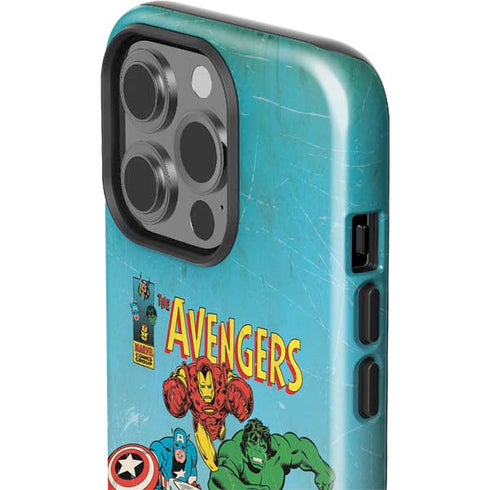 Marvel Classic Comics The Avengers iPhone 15 Pro Impact Case